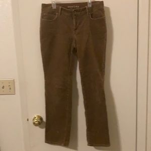Size 4petite straight mid rise corderoy pants